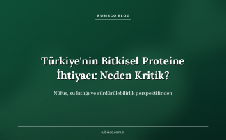 Türkiye'nin Bitkisel Proteine İhtiyacı: Neden Kritik?